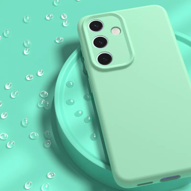 YCADEN For Samsung Galaxy S25 Magnetic Case Precise Cutouts TPU Phone Back Cover - Grass Green