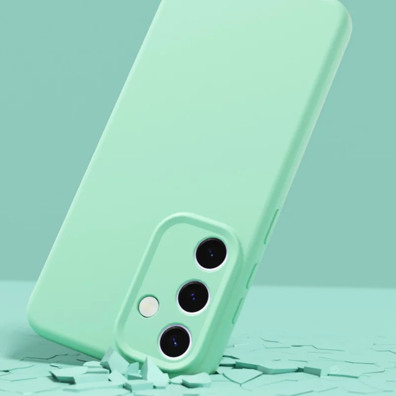 YCADEN For Samsung Galaxy S25 Magnetic Case Precise Cutouts TPU Phone Back Cover - Grass Green