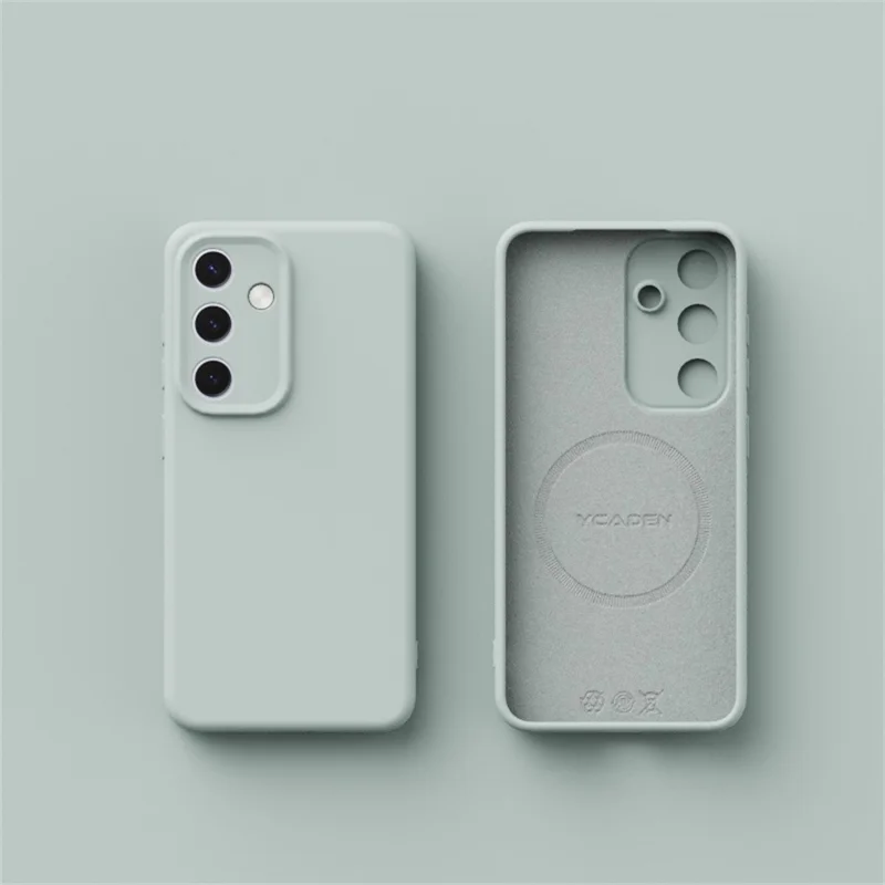 YCADEN For Samsung Galaxy S25 Magnetic Case Precise Cutouts TPU Phone Back Cover - Cloud Blue