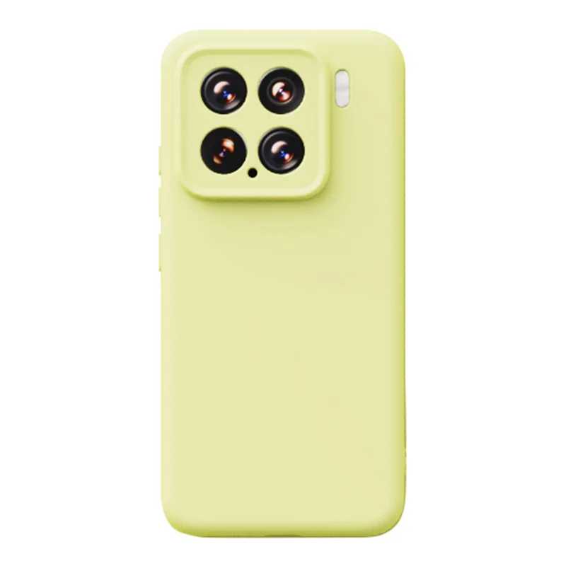 Étui YCADEN pour Xiaomi 15 Compatible avec MagSafe Découpes Précises Couverture Arrière de Téléphone PC + TPU - Jaune Crème