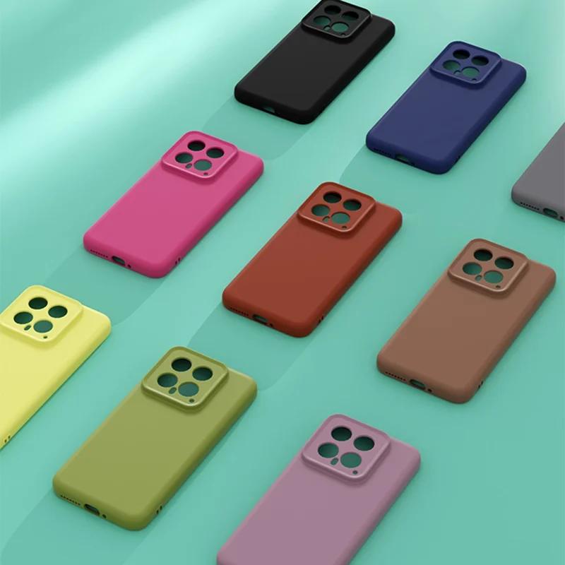 YCADEN For Xiaomi 14 Magnetic Case Precise Cutouts TPU Phone Back Cover - Dark Blue