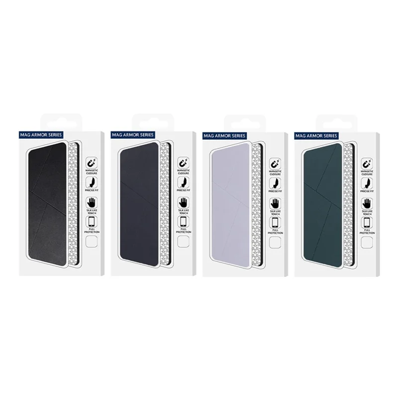 For iPhone 17 Case Magnetic Closure Card Slot Leather Flip Phone Cover - Black