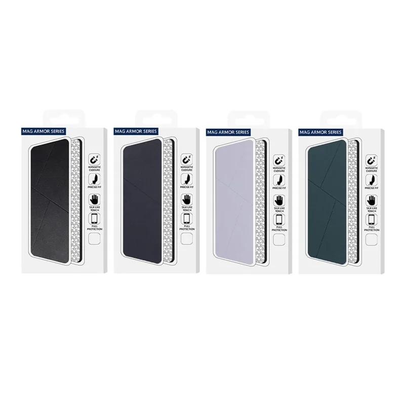 For iPhone 17 Air Case Magnetic Closure Card Slot Leather Flip Phone Cover - Black