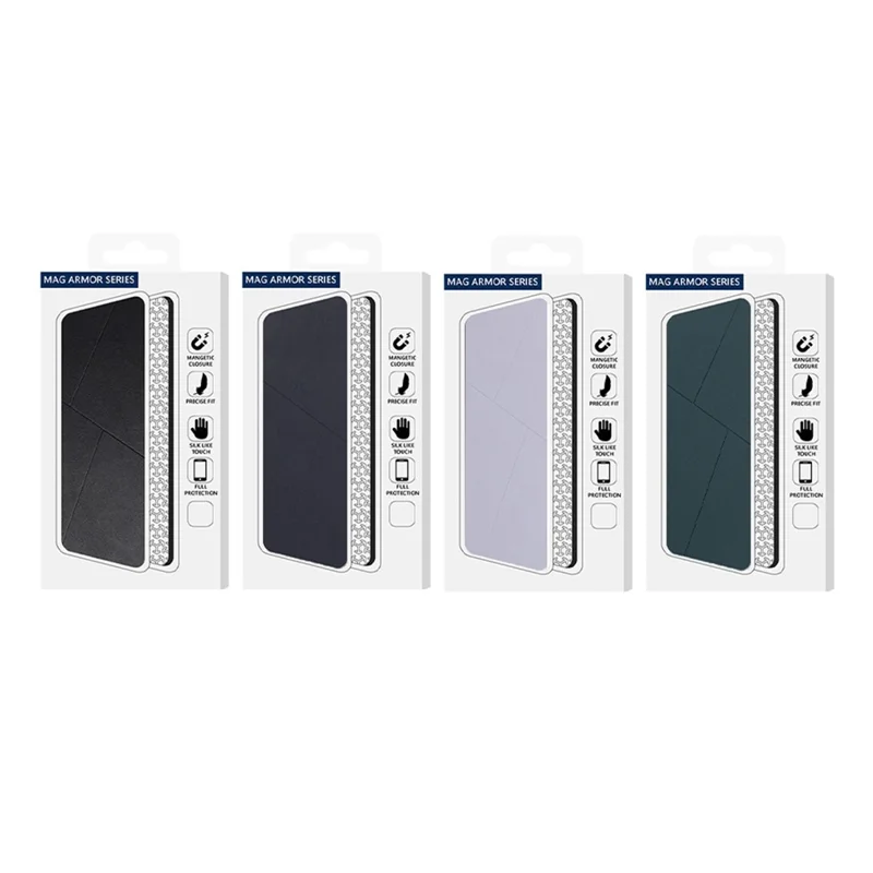 Voor iPhone 17 Pro Max hoesje met magnetische sluiting, kaartvak, lederen fliphoes - Zwart