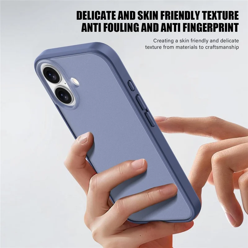 For iPhone 16 Case Skin Feel Frosted PC + TPU Protective Phone Cover - Orange