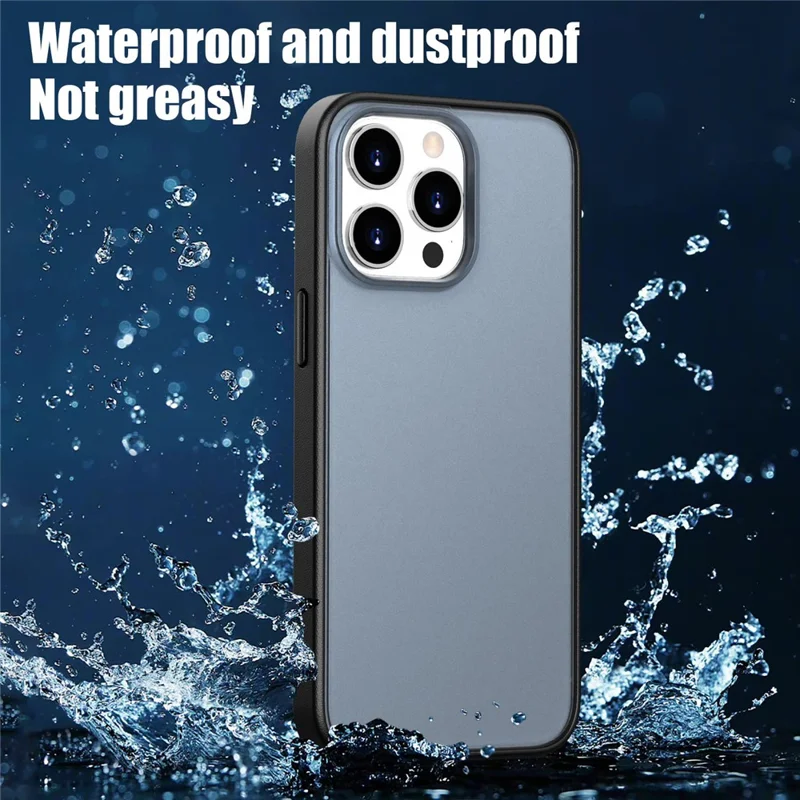 For iPhone 15 Pro Case Skin Feel Frosted PC + TPU Protective Phone Cover - White