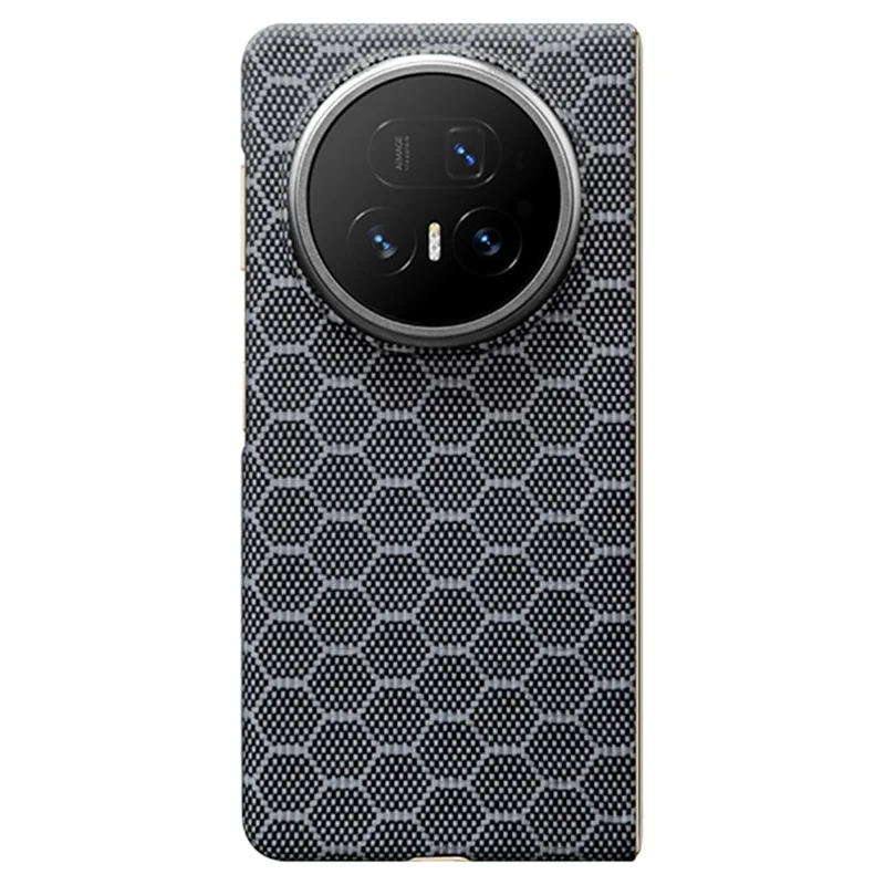 Capa Magnética Honeycomb para Honor Magic V5 5G com Textura de Fibra de Aramida e Moldura Frontal