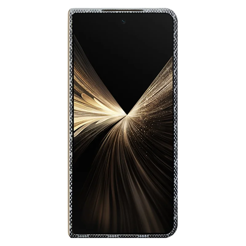 Capa Magnética Honeycomb para Honor Magic V5 5G com Textura de Fibra de Aramida e Moldura Frontal