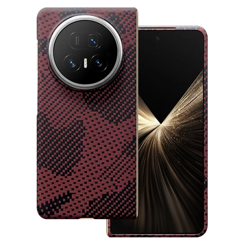 Für Honor Magic V5 5G Magnetische Hülle Tarnmuster Aramid-Faser Handyhülle mit Metall-Objektivrahmen / Frontrahmen