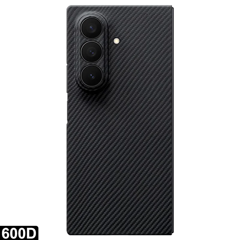 Для Samsung Galaxy Z Fold7 5G Чехол совместимый с MagSafe 600D Тонкая текстура Aramid Fiber Чехол для телефона (Точное отверстие для объектива)