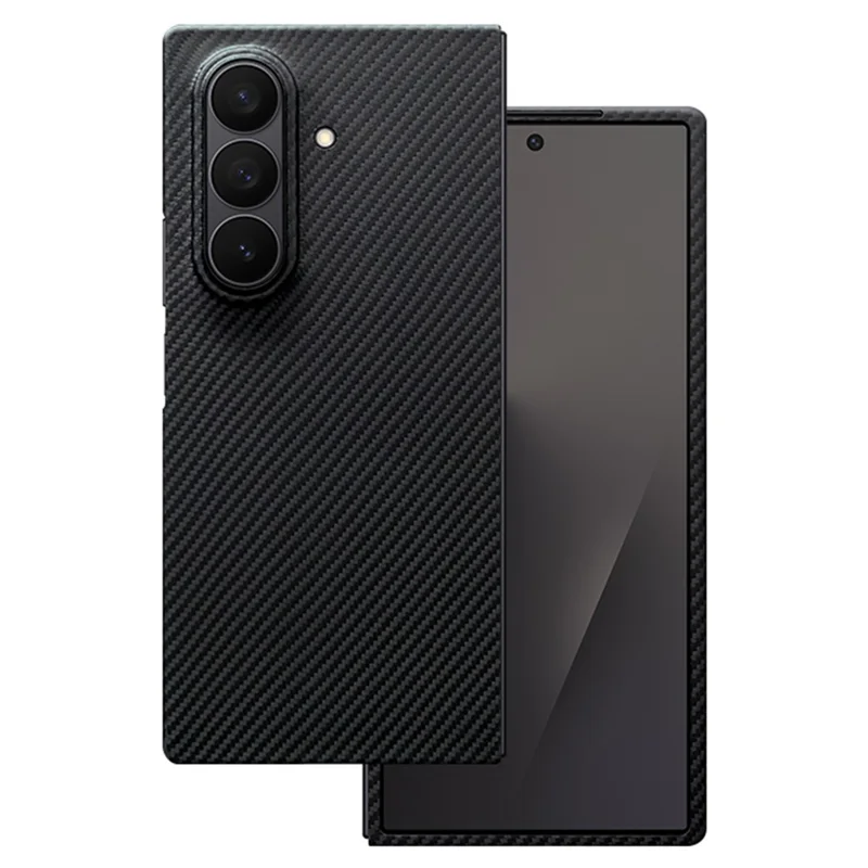 For Samsung Galaxy Z Fold7 5G Magnetic Case Aramid Fiber 600D Fine Texture Phone Cover with Front Frame