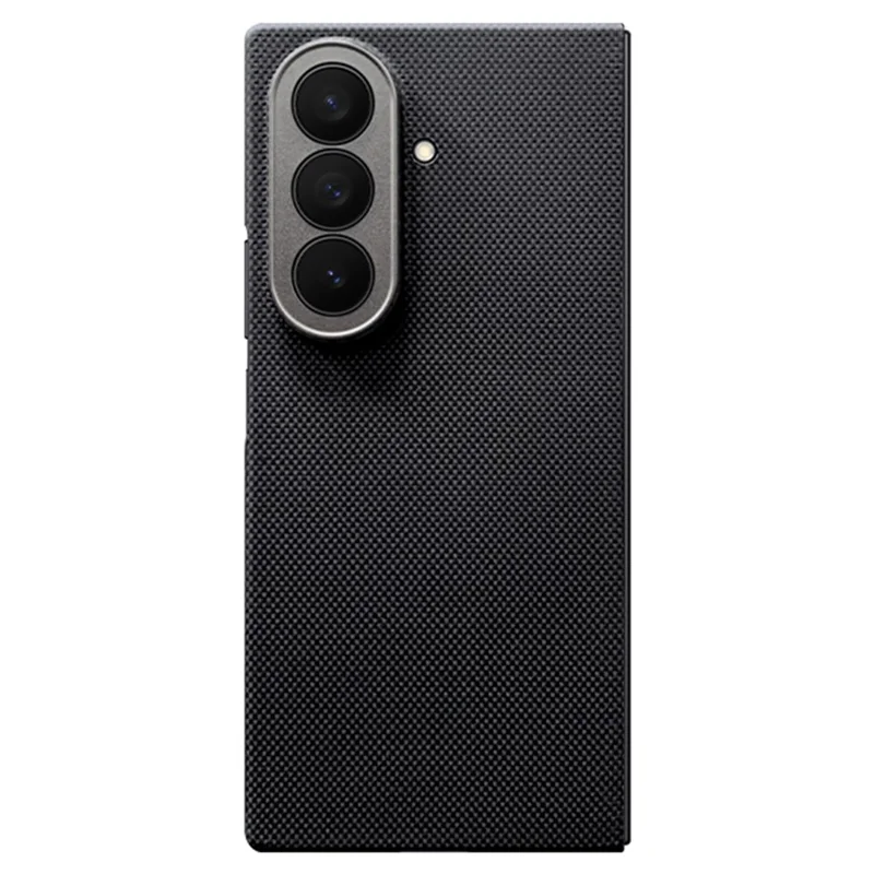 Cover per Samsung Galaxy Z Fold7 5G Custodia Magnetica con Ritagli Precisi, Griglia Fine in Fibra di Aramide con Cornice Metallica per Obiettivo / Cornice Frontale