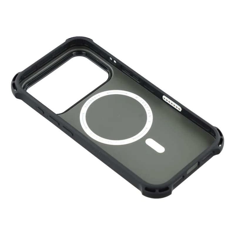 YOUNGKIT Custodia per iPhone 17 Pro Max Compatibile con MagSafe Texture Suitcase IMD TPU Custodia per Telefono - Argento