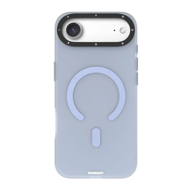 YOUNGKIT For iPhone Air Matte Case Compatible with MagSafe PET TPU Phone Cover - Baby Blue
