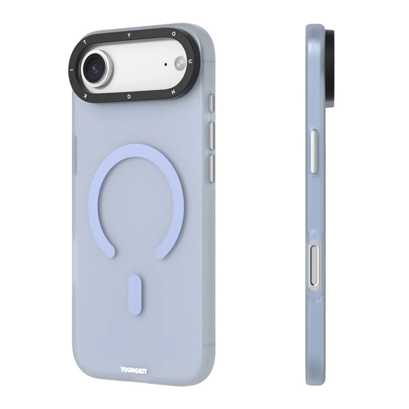 YOUNGKIT For iPhone Air Matte Case Compatible with MagSafe PET TPU Phone Cover - Baby Blue