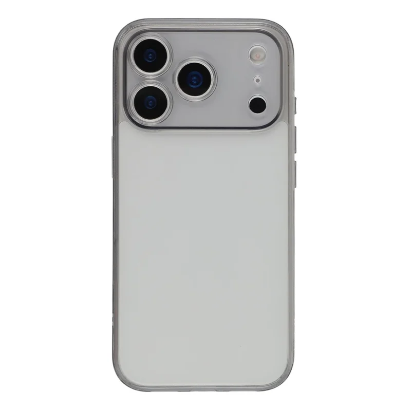 X-LEVEL For iPhone 17 Pro Case Precise Cutout Matte Tempered Glass + TPU Phone Cover - Transparent Black