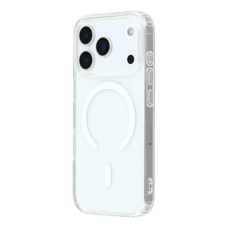 KIGC For iPhone 17 Pro Max Clear Case Compatible with MagSafe TPU + PC Shockproof Phone Back Cover