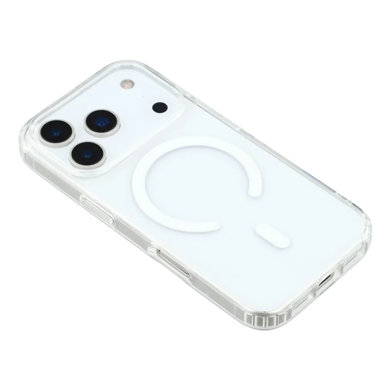 KIGC For iPhone 17 Pro Max Clear Case Compatible with MagSafe TPU + PC Shockproof Phone Back Cover