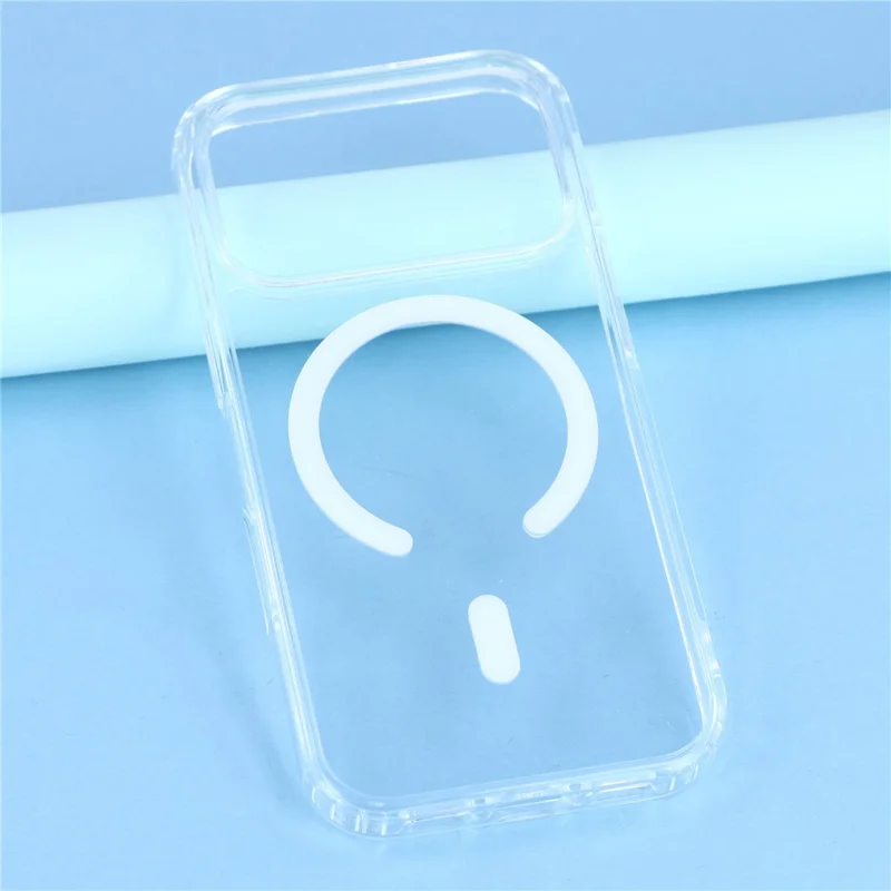 KIGC For iPhone 17 Pro Max Clear Case Compatible with MagSafe TPU + PC Shockproof Phone Back Cover