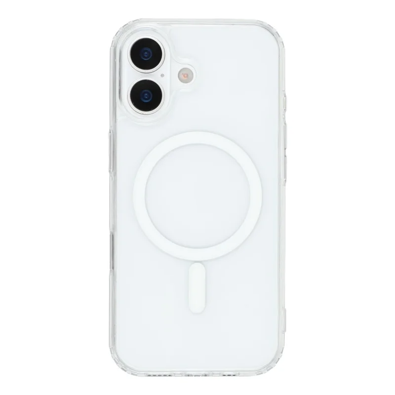 KIGC для iPhone 17 прозрачный чехол, совместимый с MagSafe, TPU + PC противоударный задний чехол для телефона