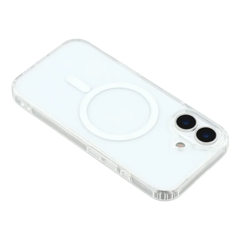 KIGC для iPhone 17 прозрачный чехол, совместимый с MagSafe, TPU + PC противоударный задний чехол для телефона