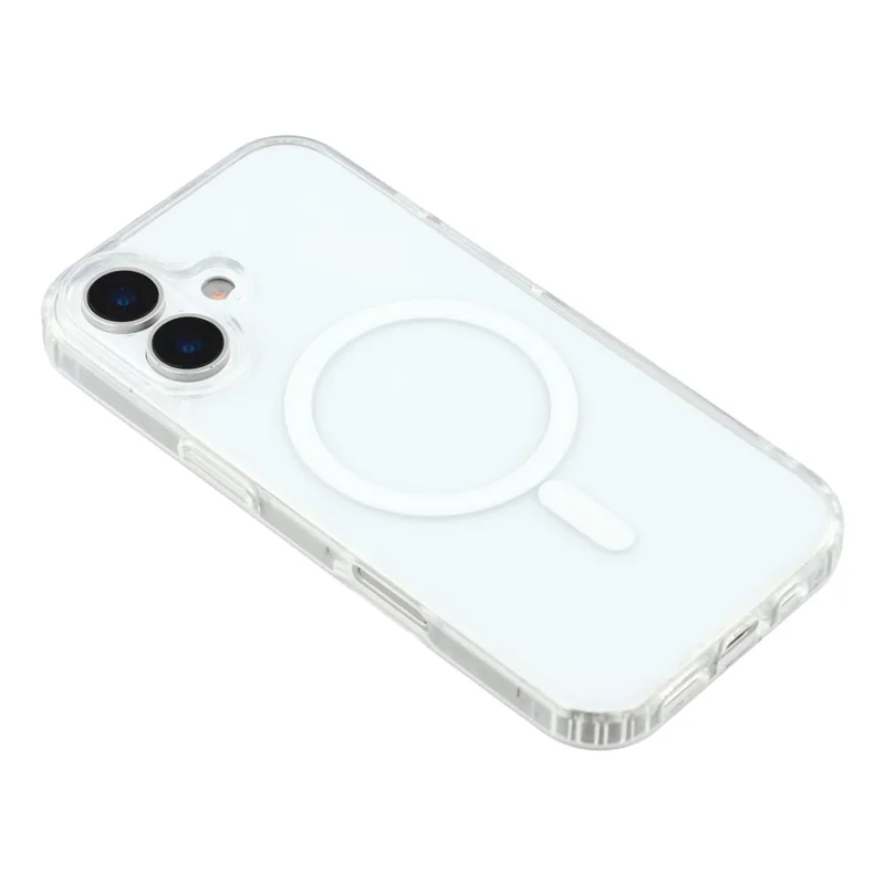 KIGC для iPhone 17 прозрачный чехол, совместимый с MagSafe, TPU + PC противоударный задний чехол для телефона