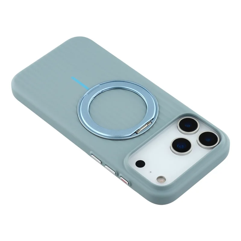 KIGC For iPhone 17 Pro Magnetic Case with Rotating Kickstand Hard PC Phone Back Cover - Blue