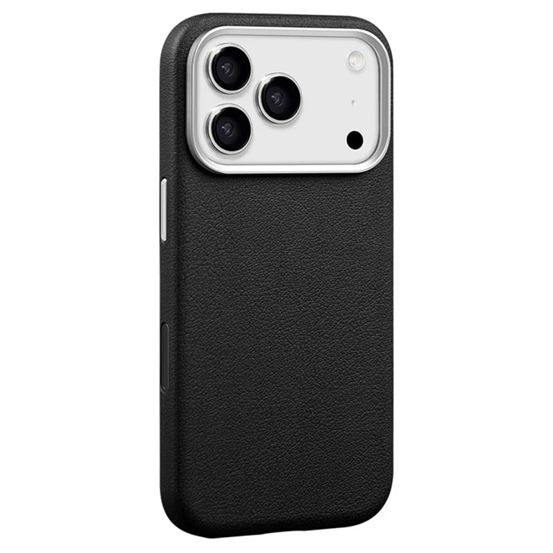 Étui pour iPhone 17 Pro Max X-LEVEL Compatible avec MagSafe Coque en cuir PU dur PC - Noir