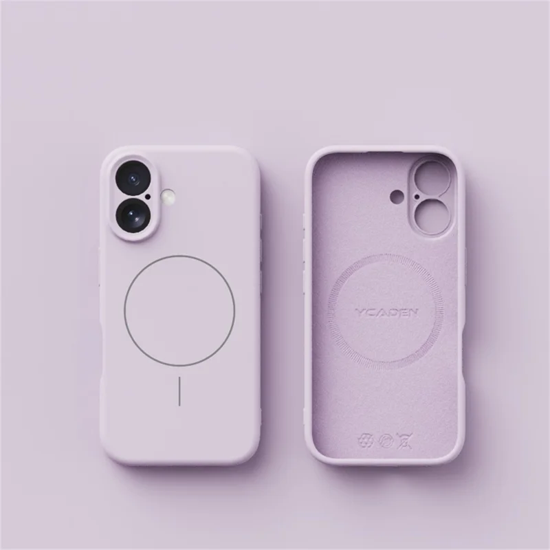 YCADEN For iPhone 16 Plus Case Compatible with MagSafe Precise Cutouts TPU Phone Back Cover - Morandi Purple