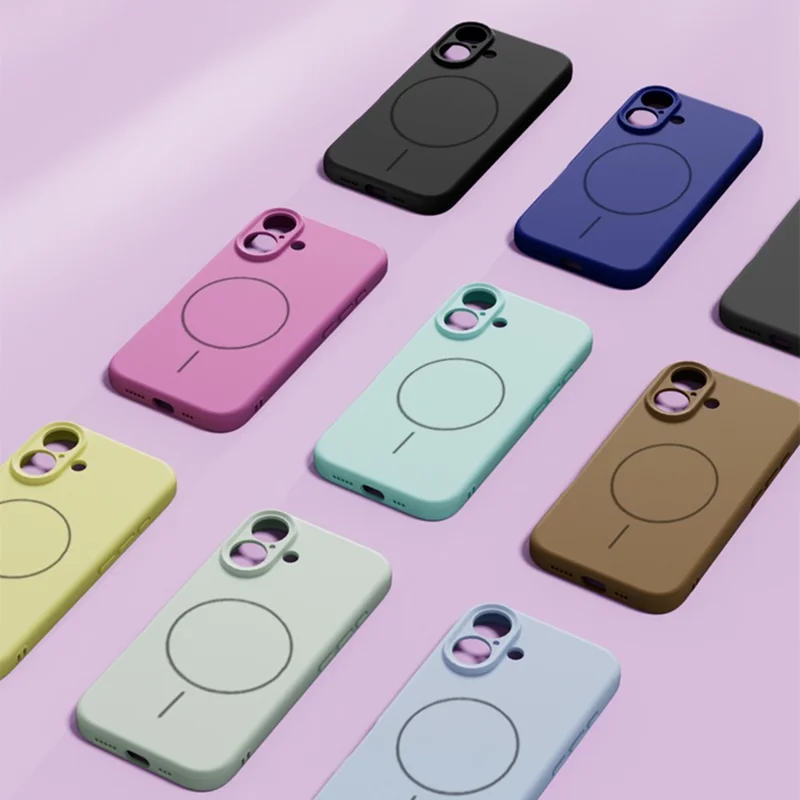 YCADEN For iPhone 16 Plus Case Compatible with MagSafe Precise Cutouts TPU Phone Back Cover - Khaki