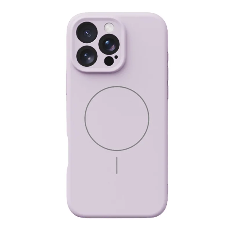 YCADEN For iPhone 16 Pro Max Case Compatible with MagSafe Precise Cutouts TPU Phone Back Cover - Morandi Purple