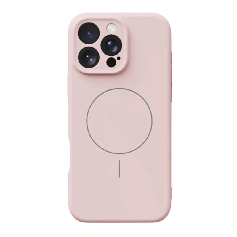 YCADEN For iPhone 16 Pro Max Case Compatible with MagSafe Precise Cutouts TPU Phone Back Cover - Morandi Pink