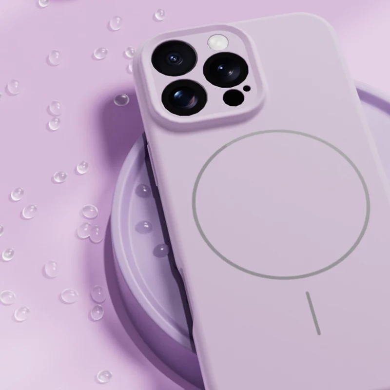 Étui YCADEN pour iPhone 16 Pro Compatible avec MagSafe Découpes Précises PC + TPU Coque Arrière de Téléphone - Kaki