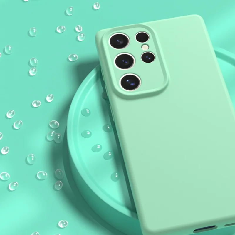 YCADEN For Samsung Galaxy S25 Ultra Magnetic Case Precise Cutouts TPU Phone Back Cover - Grass Green