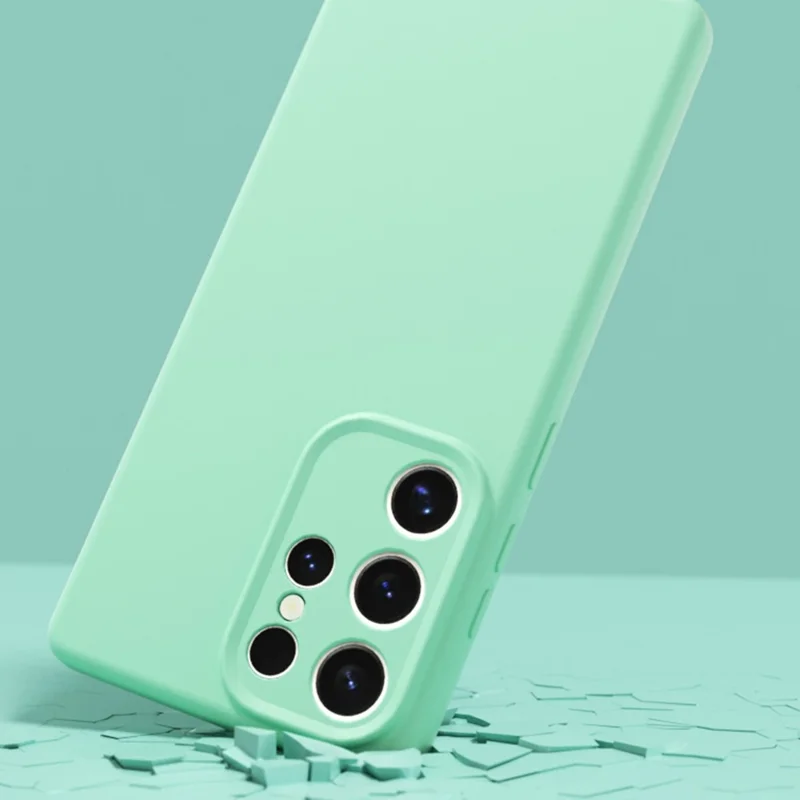 YCADEN For Samsung Galaxy S25 Ultra Magnetic Case Precise Cutouts TPU Phone Back Cover - Grass Green