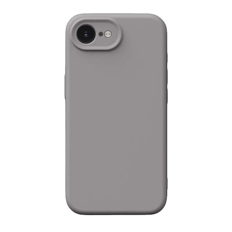 Étui pour iPhone 16e compatible avec MagSafe, couvercle arrière de téléphone en TPU avec découpes précises - Gris caillou