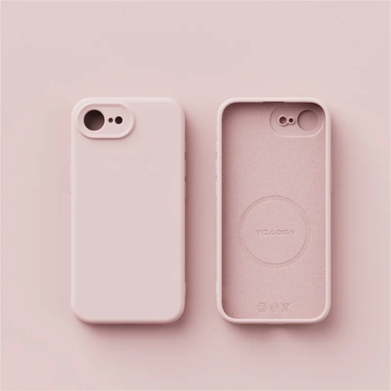 YCADEN For iPhone 17e / 16e Case Compatible with MagSafe Precise Cutouts TPU Phone Back Cover - Morandi Pink
