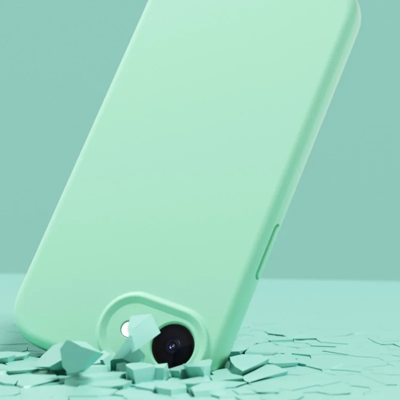 Capa YCADEN para iPhone 16e Compatível com MagSafe Recortes Precisos Capa Traseira de TPU - Branco Antigo