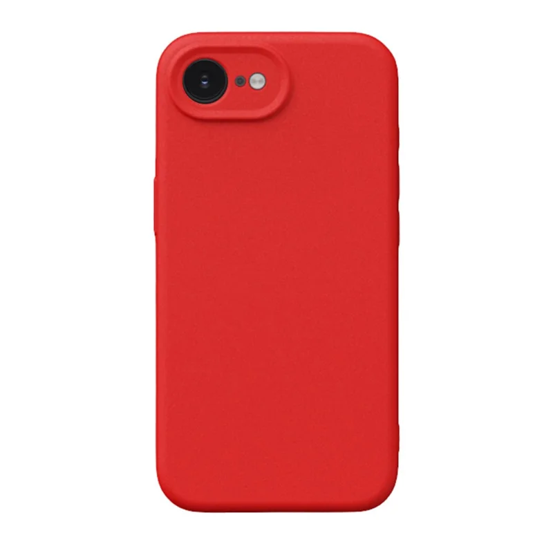 YCADEN Funda para iPhone 16e Compatible con MagSafe Recortes Precisos Cubierta Trasera de TPU - Rojo Chino