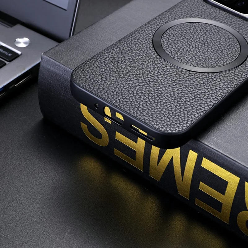 For Google Pixel 10 / 10 Pro Magnetic Case PU Leather + TPU Phone Back Cover - Black