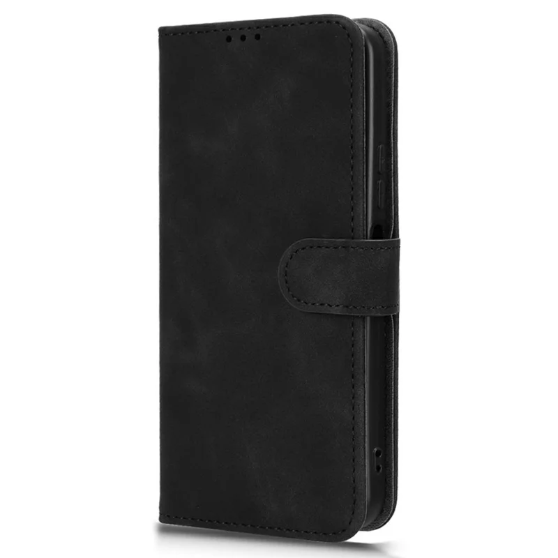 Étui en cuir Xiaomi Redmi 15 4G Sensation de peau Anti-chute Portefeuille Flip Housse de téléphone - Noir