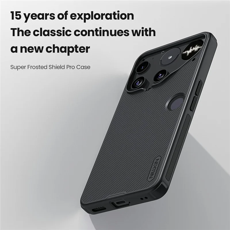 NILLKIN Bouclier givré Pro Pour Nothing Phone (3) 5G Étui Boîtier de téléphone mat PC + TPU