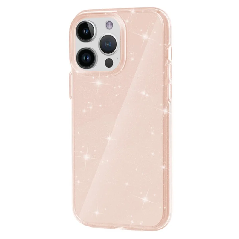 Capa AMORUS para iPhone 14 Pro Max, Capa de Telefone à Prova de Choque com TPU Macio e PC Rígido - Glitter Dourado
