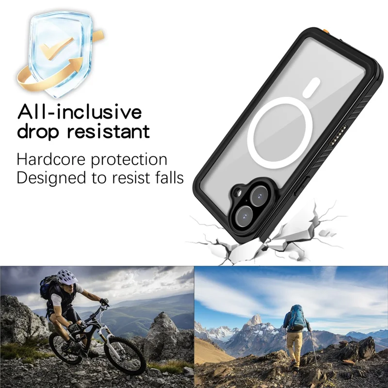 Série REDPEPPER FS / FM pour iPhone 17 Étui étanche compatible avec MagSafe Coque de téléphone antichoc IP68