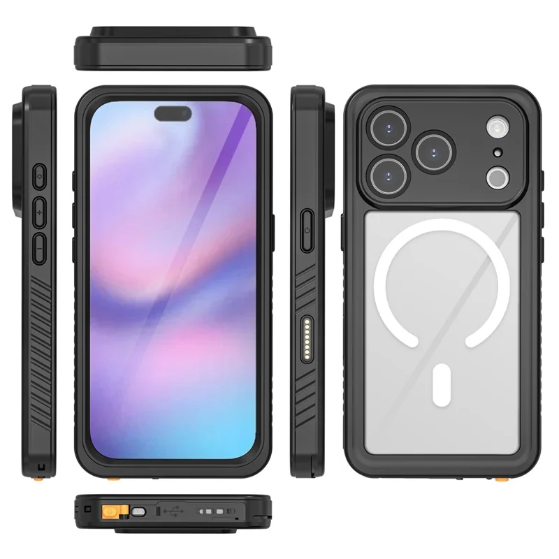 REDPEPPER FS / FM Series Para iPhone 17 Pro Funda Impermeable Compatible con MagSafe IP68 Funda de Teléfono a Prueba de Golpes