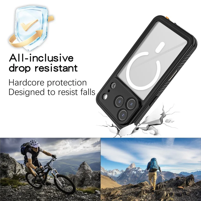 REDPEPPER FS / FM Series Para iPhone 17 Pro Funda Impermeable Compatible con MagSafe IP68 Funda de Teléfono a Prueba de Golpes