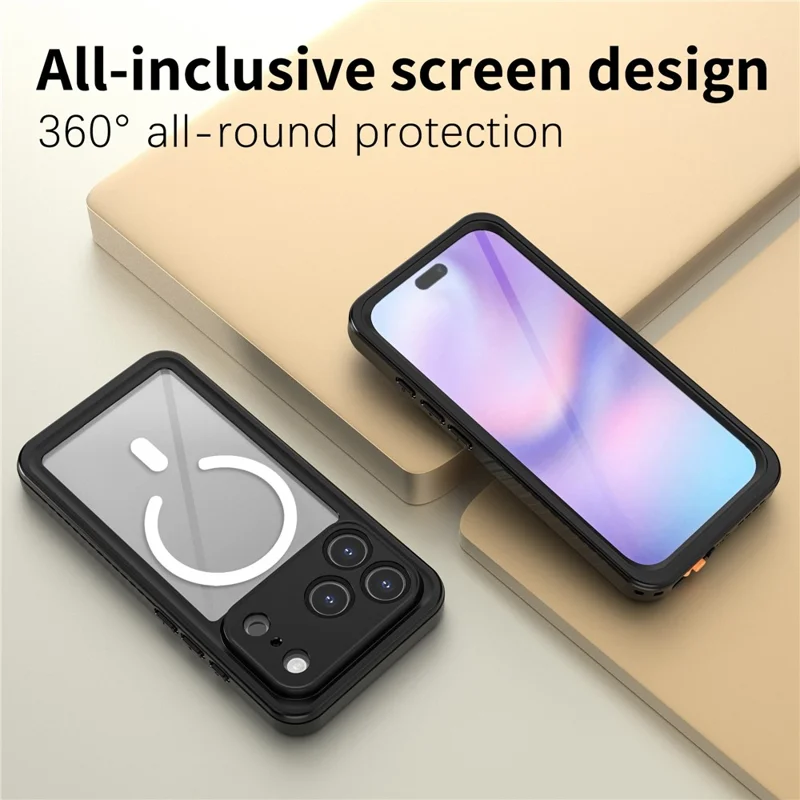 REDPEPPER FS / FM Series Para iPhone 17 Pro Funda Impermeable Compatible con MagSafe IP68 Funda de Teléfono a Prueba de Golpes