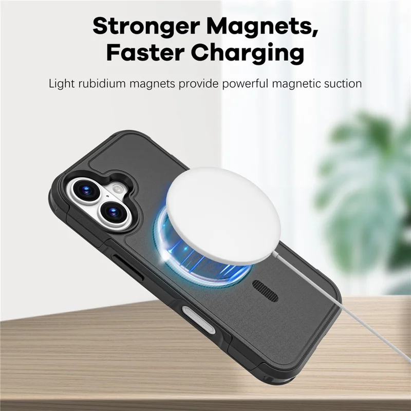 Étui Compatible avec iPhone 17 MagSafe PC + Housse de Protection en TPU Anti-chute