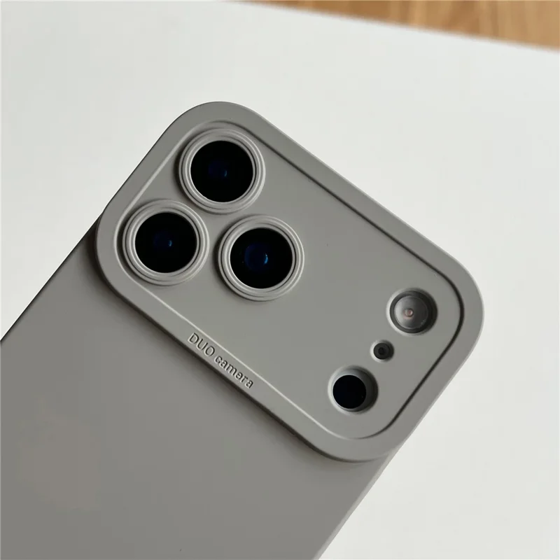 For iPhone 17 Pro Max Case Precision Cutout TPU Protective Phone Cover - Titanium Grey