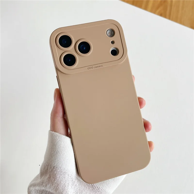 YCADEN For iPhone 17 Pro Max Case Precision Cutout TPU Protective Phone Cover - Desert Gold
